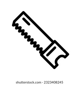 chainsaw vector illustration isolated sign symbol icon suitable for display, website, logo and designer. High quality black style vector icon