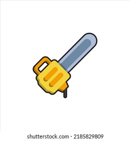 chainsaw vector for website symbol icon presentation