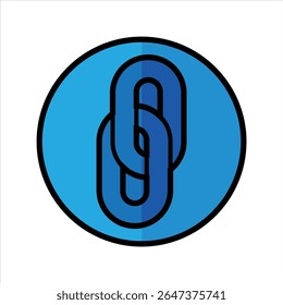CHAIN-SHAPED ICON SYMBOL FOR EDIT LINKS BETWEEN PARTS - Powered by Shutterstock - Get 15% off with code: PIKWIZARD15