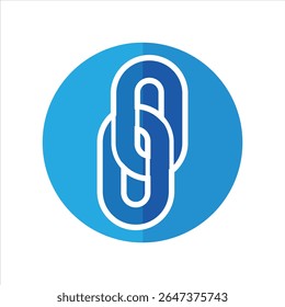 CHAIN-SHAPED ICON SYMBOL FOR EDIT LINKS BETWEEN PARTS - Powered by Shutterstock - Get 15% off with code: PIKWIZARD15