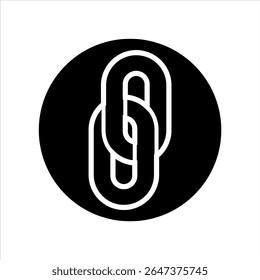 CHAIN-SHAPED ICON SYMBOL FOR EDIT LINKS BETWEEN PARTS