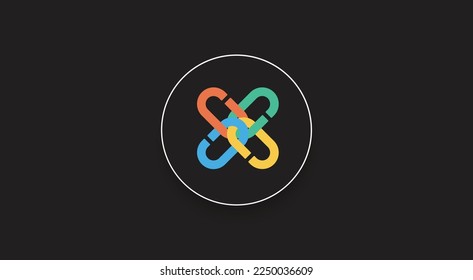 ChainX, logotipo de criptodivisa PCX en un fondo aislado con espacio de copia. Ilustración vectorial 3d de ChainX, concepto de diseño de banner de icono de moneda PCX.