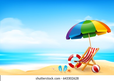 31,531 Beach Holiday White Elements On Colorful Background Images ...