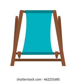 chair beach isolated icon vector illustration design