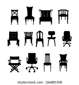 chair black symbols