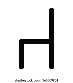 
Chair Bold Line Vector Icon
