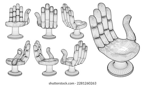 Presidente Buda Vector de mano 09. Ilustración Aislada En Fondo Blanco. Una Ilustración Vectorial Del Fondo De La Presidencia De La Mano De Buda. 
