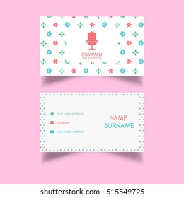 chair business card