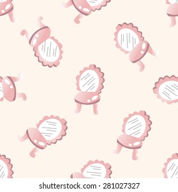 chair , cartoon seamless pattern background