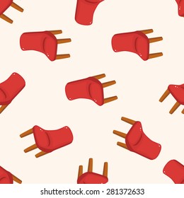 chair , cartoon seamless pattern background