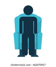 chair couch style icon vector illustration design