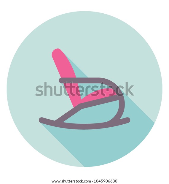 Chair Curved Bands Called Rocking Chair Stock Vector Royalty Free