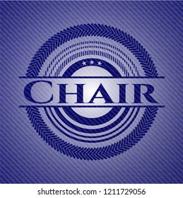 Chair denim background
