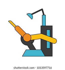 Chair dental isolated