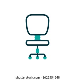 Chair design, Office object workforce corporate job work occupation and communication theme Vector illustration