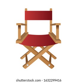 chair of director isolated icon vector illustration design