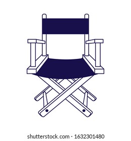 chair of director isolated icon vector illustration design