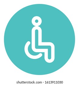 
Chair, disable Bold Vector Icon which can be easily edited or modified
