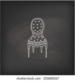 Chair doodle icon