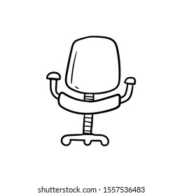 Chair Doodle Icon Vector Hand Rawing 