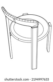 Chair doodle icons collection in vector. Doodle chair illustrations collection in vector