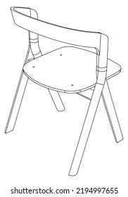 Colección de iconos del doodle de la silla en el vector. Colección de ilustraciones de la silla Doodle en vector