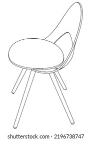 Chair doodle icons collection in vector. Doodle chair illustrations collection in vector
