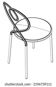 Chair doodle icons collection in vector. Doodle chair illustrations collection in vector