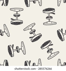 chair doodle seamless pattern background