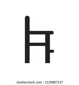 a chair for feeding vector icon