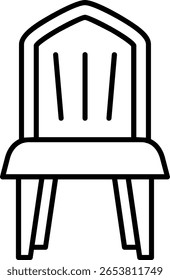 Chair Filled Style Icon Design