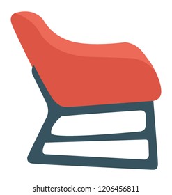 Chair flat colored icon