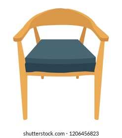 Chair flat colored icon
