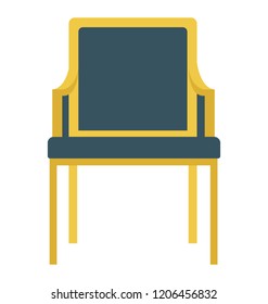 Chair flat colored icon