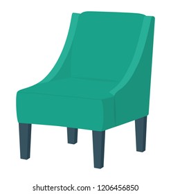 Chair flat colored icon
