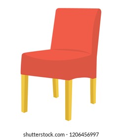 Chair flat colored icon