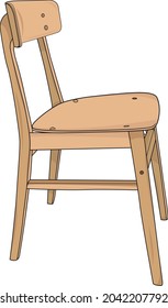 Chair flat design for any type of use, such as additional element on your digital project.