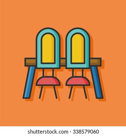 chair flat icon