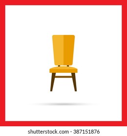 Chair flat icon