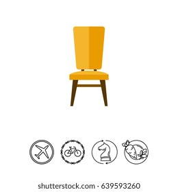 Chair flat icon