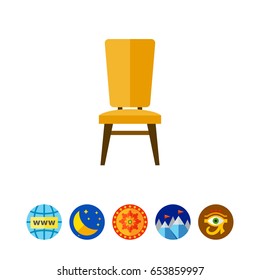 Chair flat icon