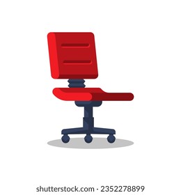 Chair flat icon. Armchair cartoon style. Concept vacant. Vector illustration flat design. Isolated on white background.