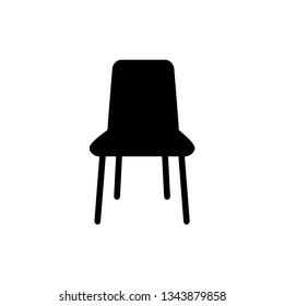 Chair flat icon on white background.