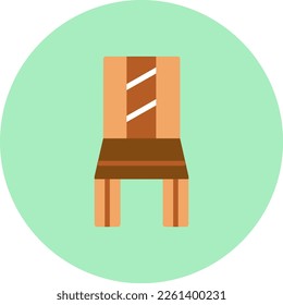 Chair Flat Vector Icon Design