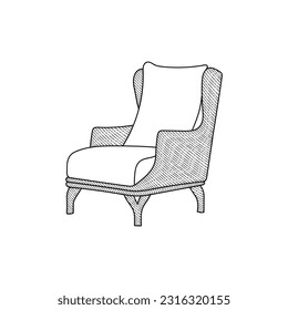 chair furniture design, logo isolated sign symbol vector template