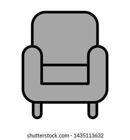 chair furniture in favorite icon vector