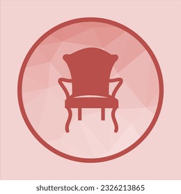 chair furniture icon, vector logo icon