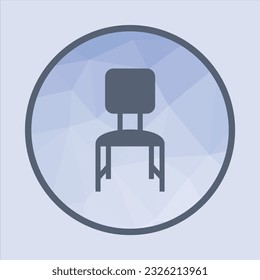 chair furniture icon, vector logo icon