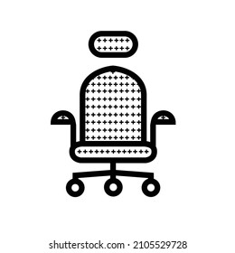 Chair  Furniture icons set in thin line style