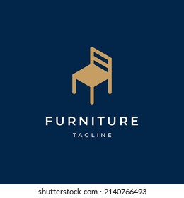 chair furniture logo design vector icon illustration icon